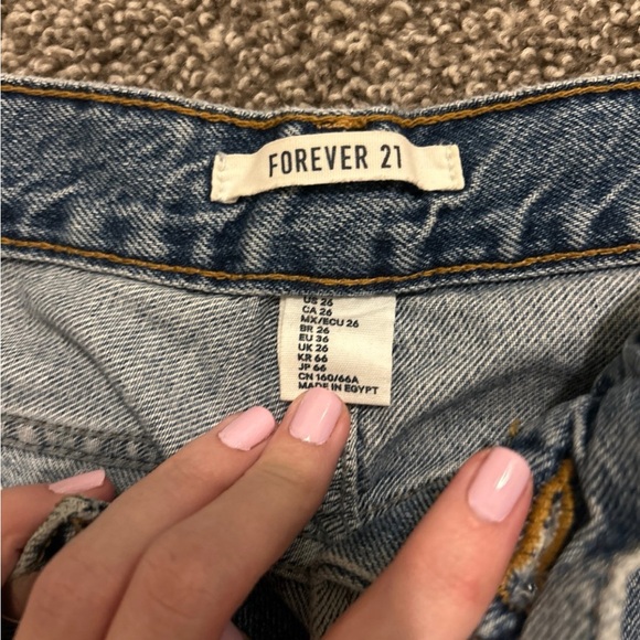 Distressed Blue Women's Jeans - Picture 3 of 3